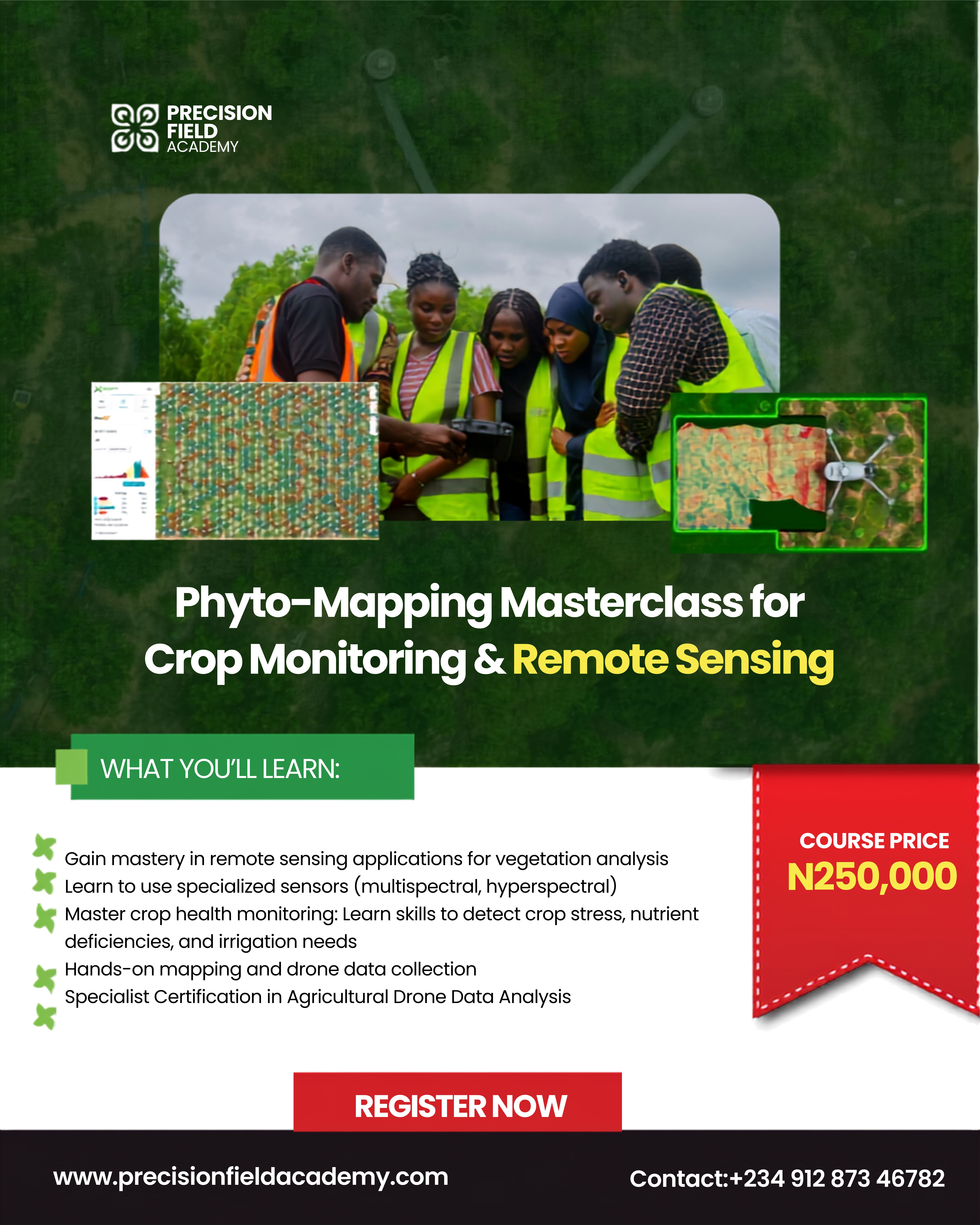 Phyto-Mapping Masterclass (Remote Sensing for Advanced Crop Monitoring) Official Course Brief